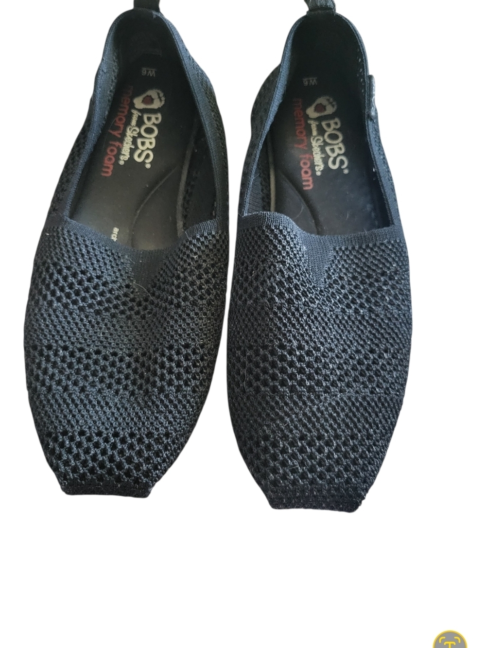 Skechers BOBS Black Slip-On Flats